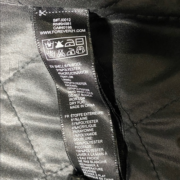 Black Military Toggle Coat - Picture 9 of 9